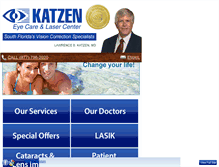 Tablet Screenshot of katzeneyecare.com